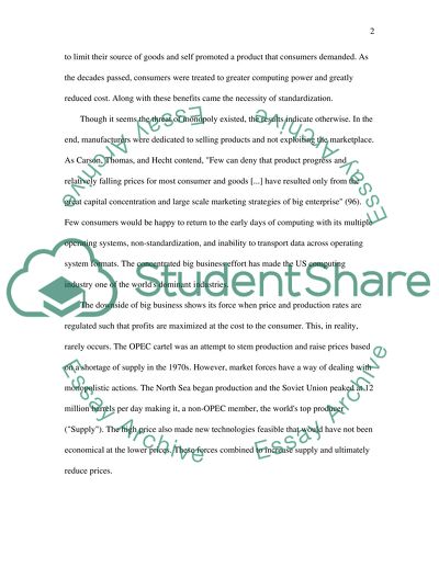 The Big, The Bad, and the Monopoly