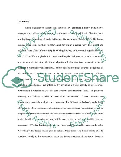 Motivation, Leadership, and Open Communication