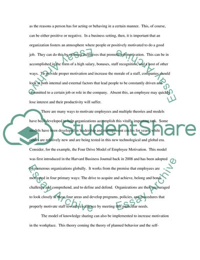 Motivation and Job Satisfaction in the Hospitality Industry