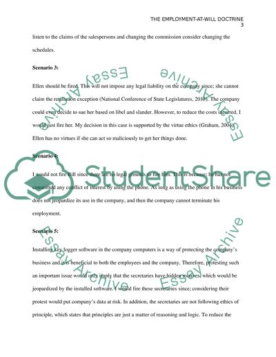 Employment-At-Will Doctrine