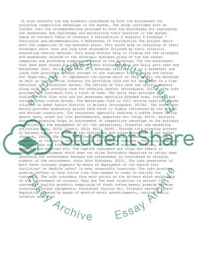 The Daily Perc Cafe and The Watertower Cafe