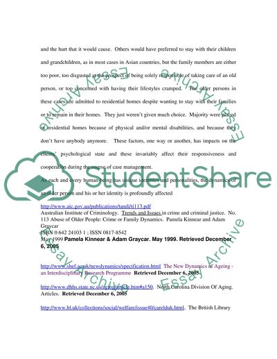 The Role of Social Work in Hospital Discharge to Residential or Nursing Home Care