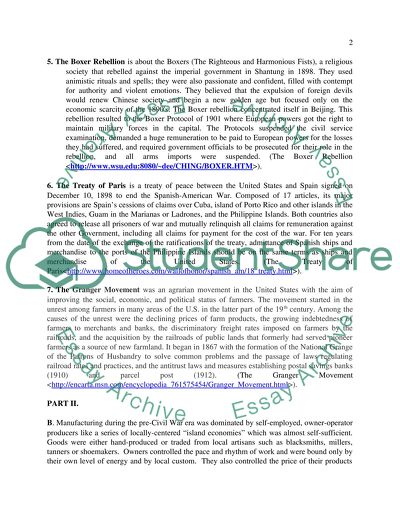 Manufacturing during the pre-Civil War