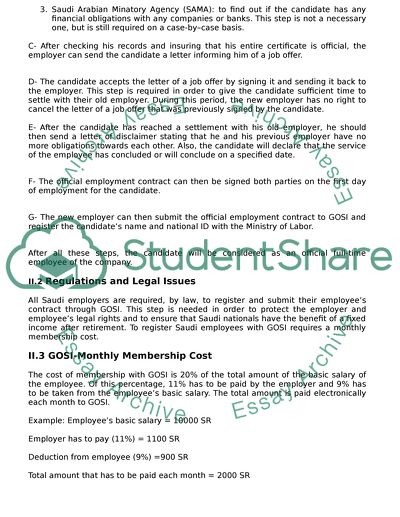 Employing Saudi Nationals