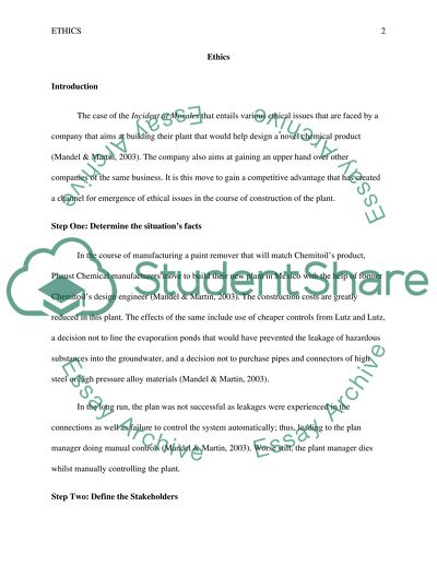 Ethical Issues in Constructing a Plant