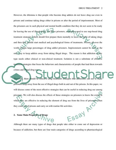 Drug Treatment Programs for Prisoners