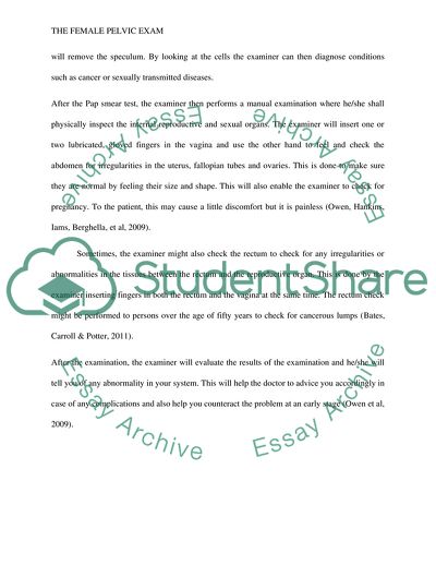 The Female Pelvic Exam