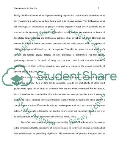 Communities of Practice