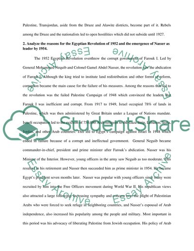 Middle East History and the Problems Caused by the Mandate System