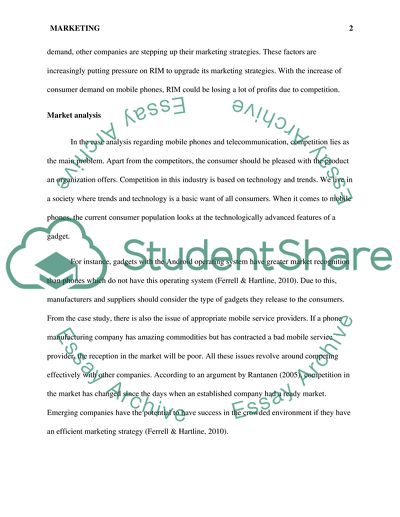 Research in Motion Entering a New Era of Marketing