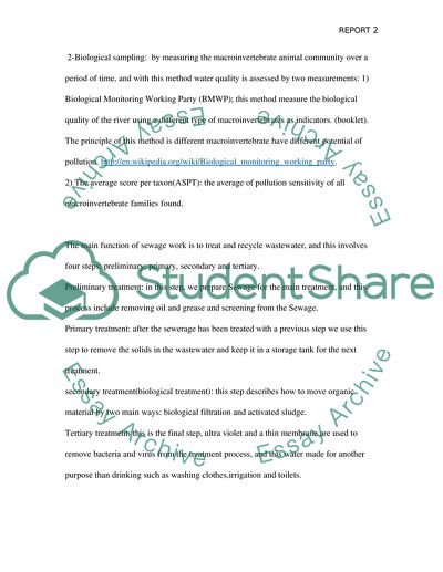 The Effects of Wastewater Treatment in the Wendling Beck on Water Quality