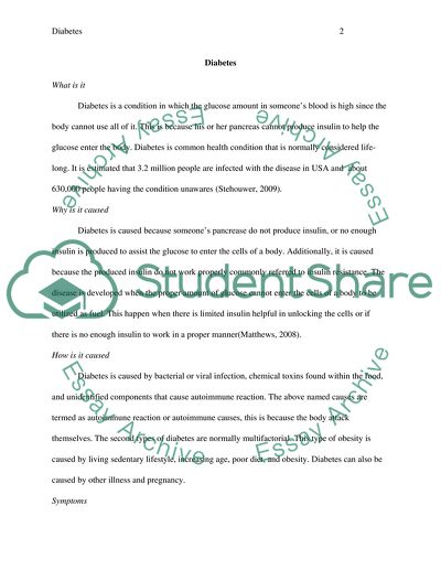 The Symptoms of Diabetes