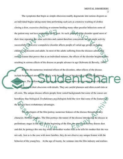 Mental Disorders in the Film The Aviator