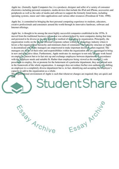 Corporate Goals and Mission Statement of Apple Organization