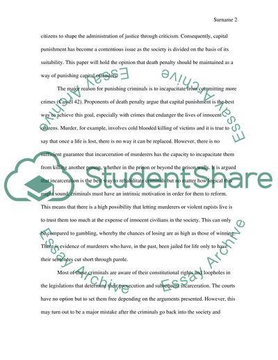 Protection of the Death Penalty