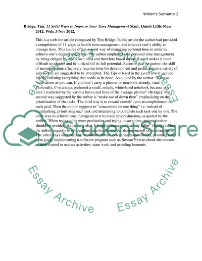 Personal Time Management for Busy Managers