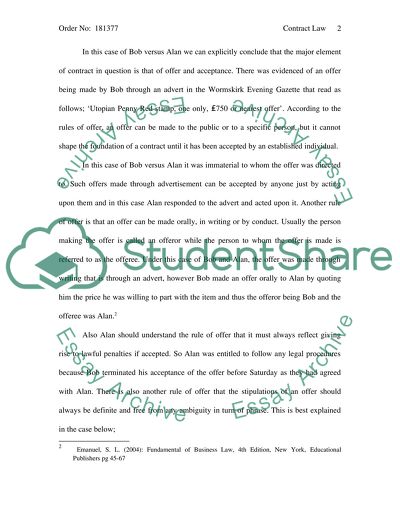 Elements that Make a Contract to Be Valid