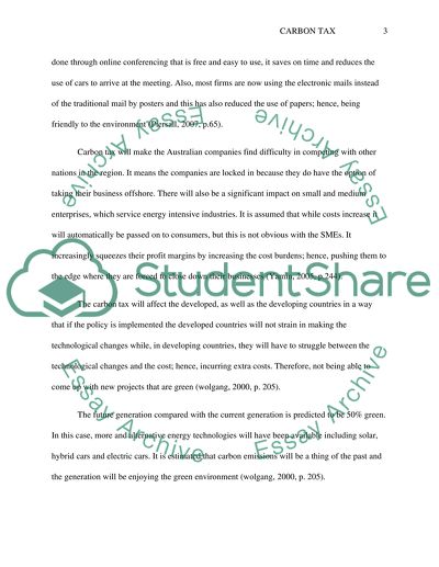 Carbon Tax in Australian Companies