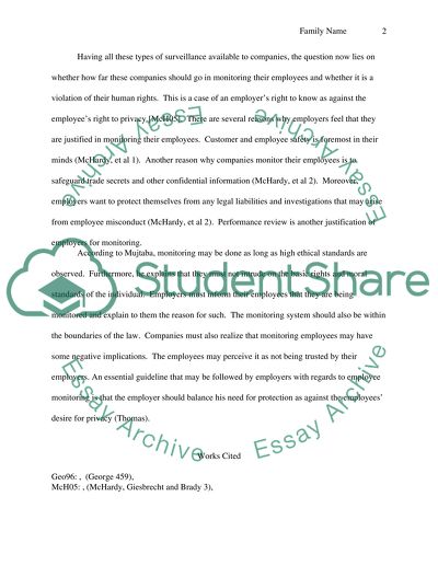 Surveillance in the Workplace A Violation of Human Rights