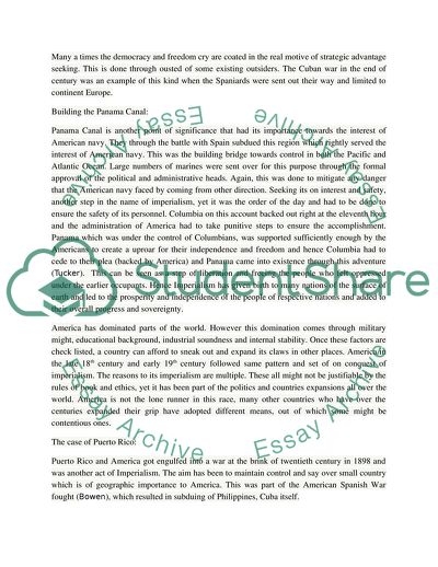 The United States Become an Imperial Power