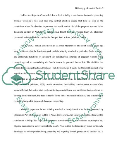 Philosophy - Practical Ethics