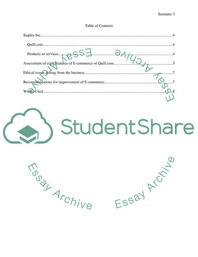 Eight Features of E-Commerce of Quill.com