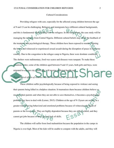 Cultural Considerations