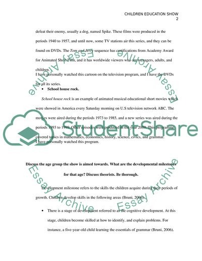 The Two Childrens Television Shows