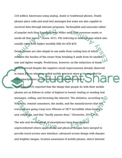 Older (dumphones) better and more worth while than newer (smartphones)