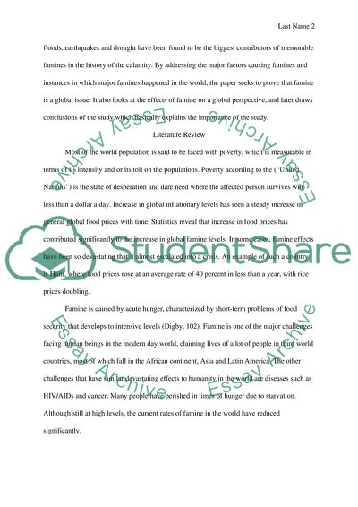 Famine (global issue)