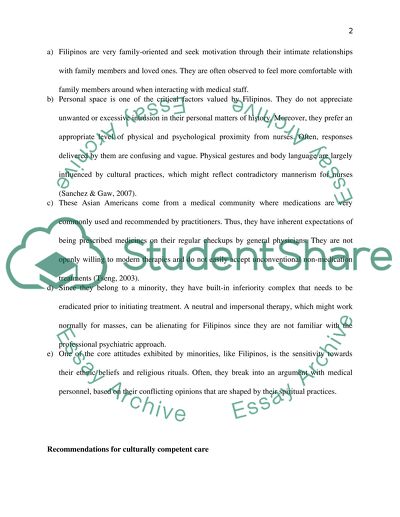 Culturally Competent Nursing Care