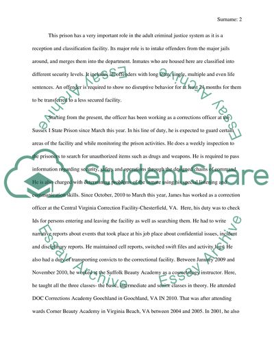 Work In The Sussex I State Prison