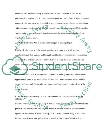 Major Issues in Anthropology