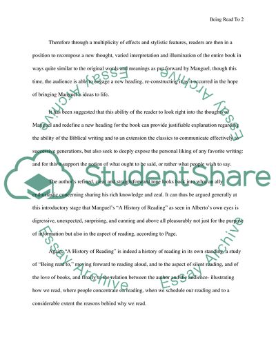 History of the Reading by Alberto Manguel