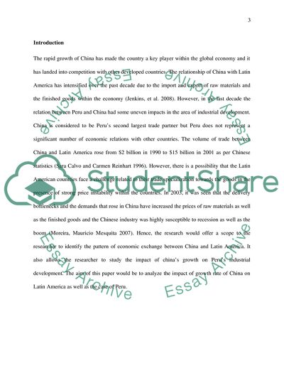 Trade Relation within China and Latin America