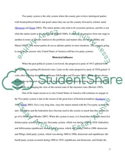 Why does America have a two-party system