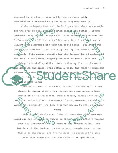 Violence in the Ancient World