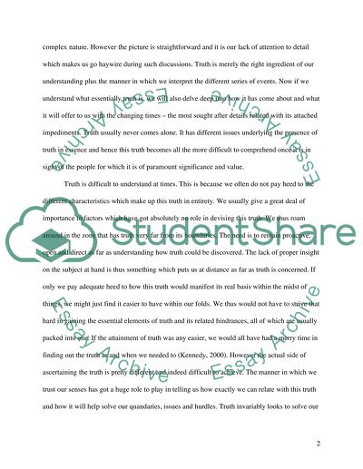 When should we trust our senses to give us truth