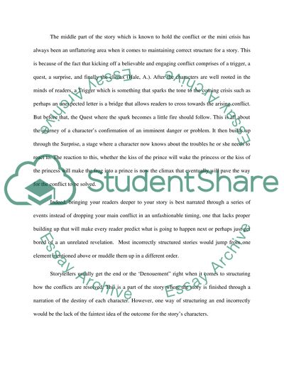 Story organization: What does it mean to structure a story correctly