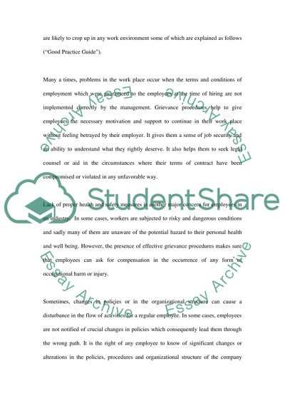 Grievance Procedures