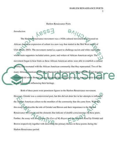 Harlem Renaissance Poets