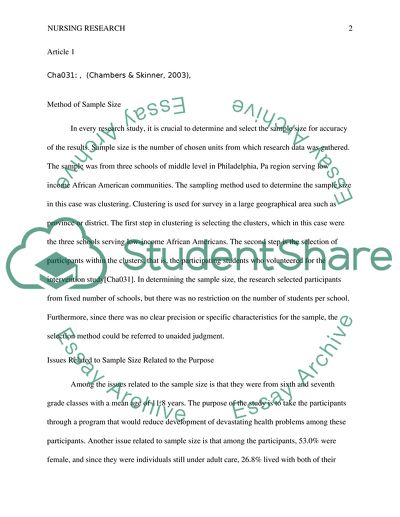 Nursing Research Paper Example Topics And Well Written Essays 1000 Words