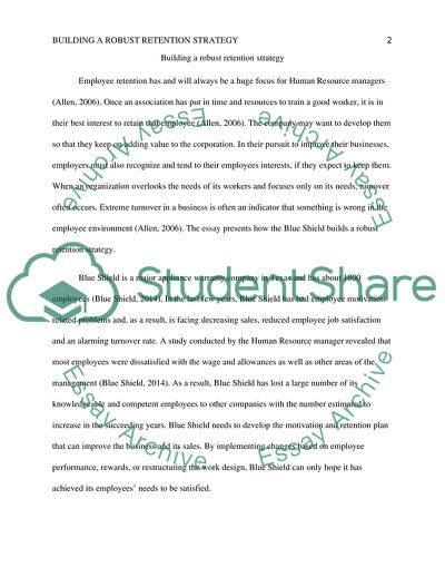 Building a robust rentention strategy