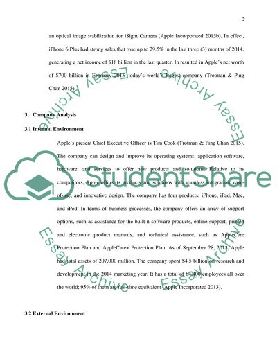 Apple Incorporated: The Possible Opportunity for Growth
