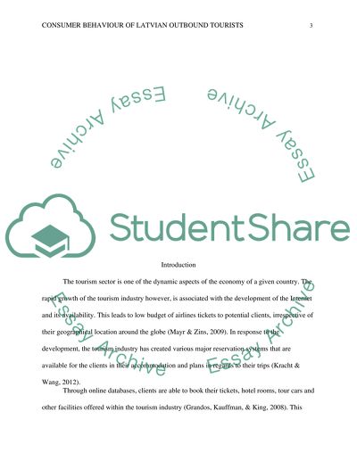 The Tourism Sector in Latvia