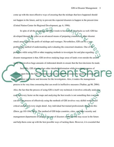 GIS in Disaster Management