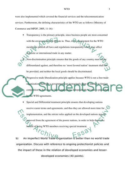 World Trade Organization. Origins And Characteristics