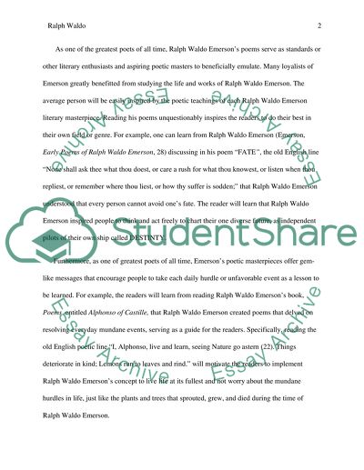 Canonization of Ralph Waldo Emerson