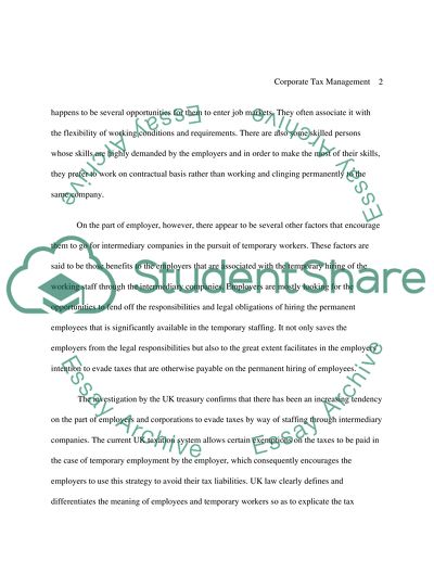 Staff Engagement Through Intermediary Companies