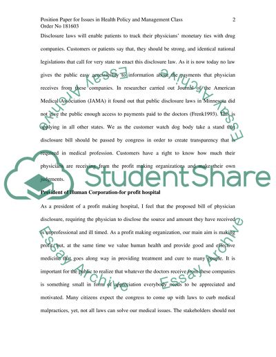 For-Profit Healthcare Organization